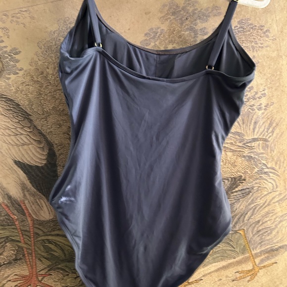 Andie Swim 1 Piece Laguna Swimsuit SZ Large Gray - Picture 2 of 4